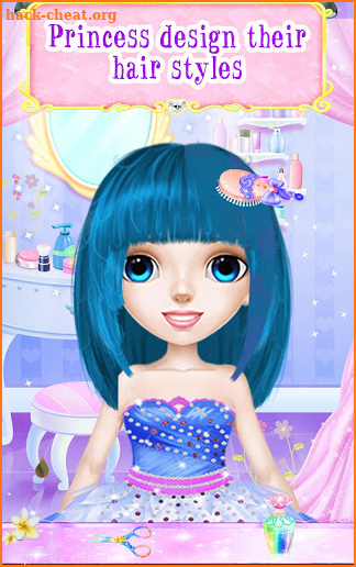 Hair Saloon Color by Number - Girls Fashion Games screenshot