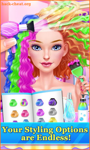 Hair Stylist Fashion Salon ❤ Rainbow Unicorn Hair screenshot