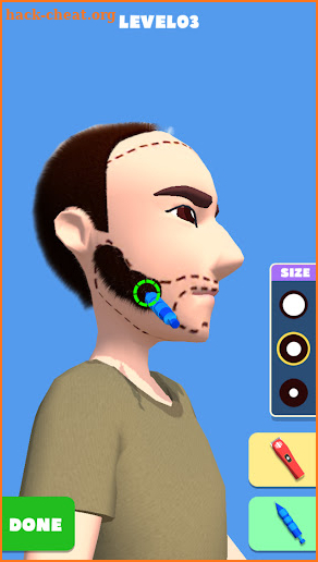 Hair Transplant Simulation screenshot