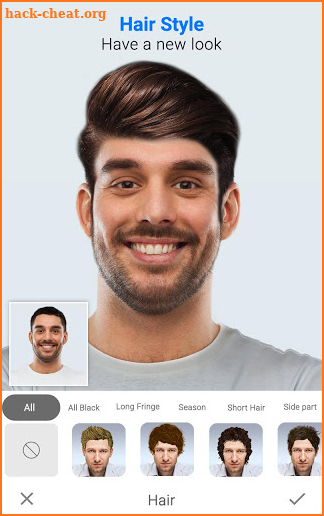 Hairdo : Men Hairstyle & Boys Haircut Photo Editor screenshot