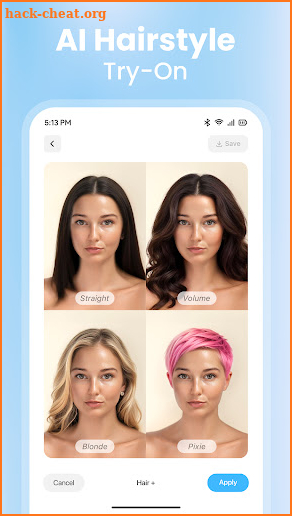 Hairstyle App: AI Hair Try On screenshot