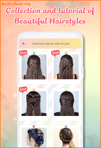 Hairstyle app: Hairstyles step by step for girls screenshot