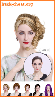 Hairstyle Changer 2018 - HairStyle & HairColor Pro screenshot