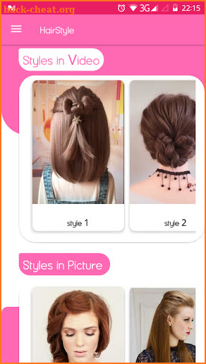 hairstyle step by step video screenshot