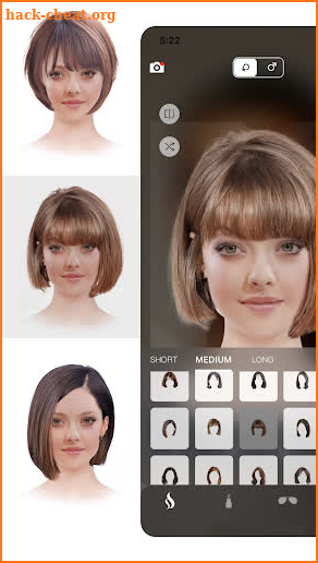 Hairstyle Try on: Bangs & Wigs screenshot