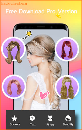 Hairstyles Color Changer & Wigs screenshot