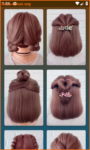 Hairstyles for short hair screenshot