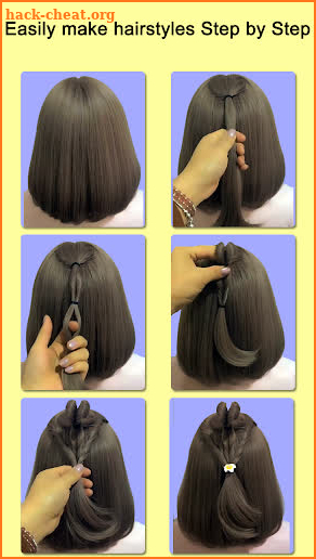 Hairstyles for short hair Girls screenshot