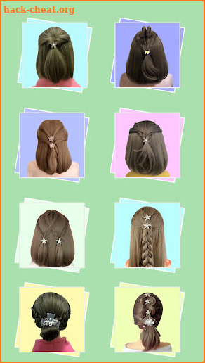 Hairstyles for short hair Girls screenshot