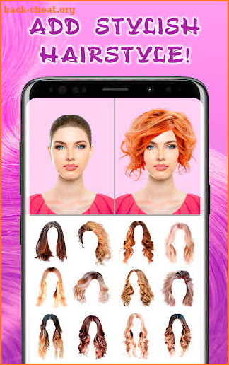 Hairstyles for your face screenshot