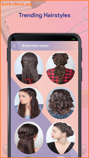 Hairstyles for your face screenshot