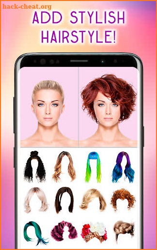 Hairstyles Photo Editor screenshot