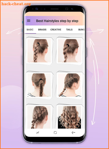 Hairstyles step by step screenshot