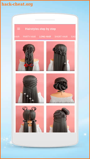Hairstyles step by step for girls screenshot