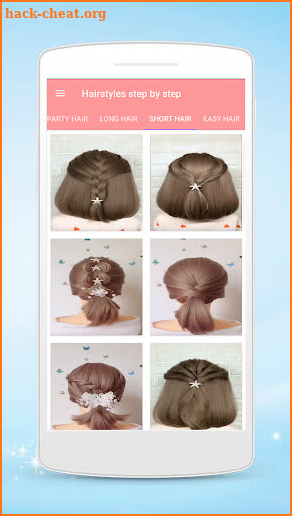 Hairstyles step by step for girls screenshot