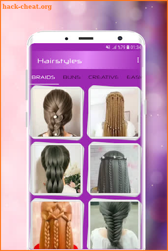 Hairstyles Step by Step Videos (Offline) screenshot