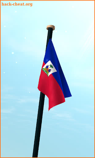 Haiti Flag 3D Free Wallpaper screenshot