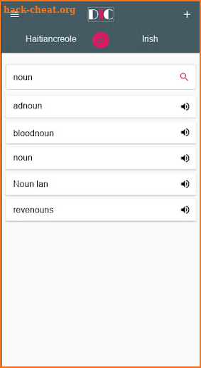Haitiancreole - Irish Dictionary (Dic1) screenshot