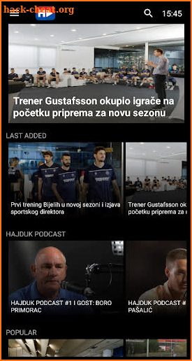 Hajduk Digital TV screenshot