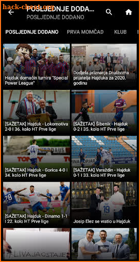 Hajduk Digital TV screenshot
