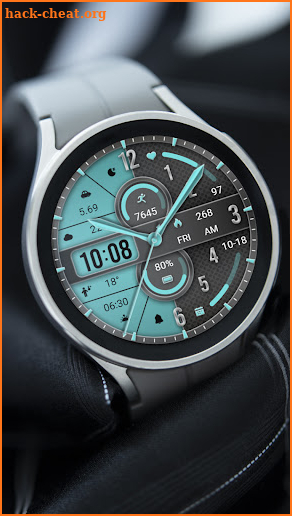 Half Screen Blue ZKin Watch screenshot
