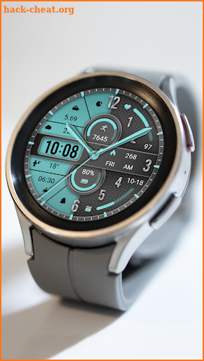 Half Screen Blue ZKin Watch screenshot