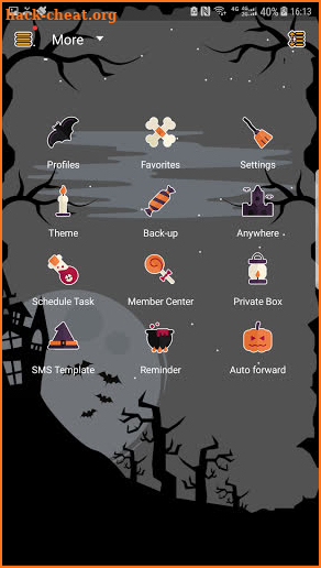 Halloween 2020 skin for Handcent Next SMS screenshot