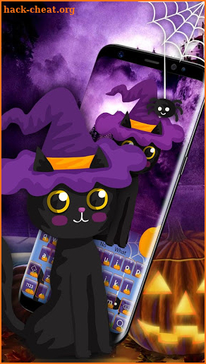 Halloween Black Cat Keyboard screenshot