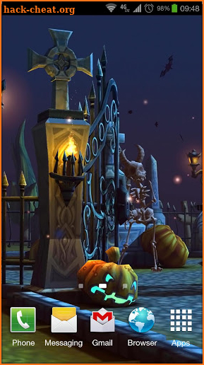 Halloween Cemetery 3D LWP screenshot