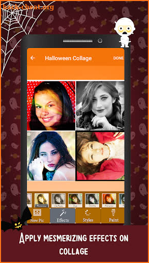 Halloween Collage Maker - Hall screenshot