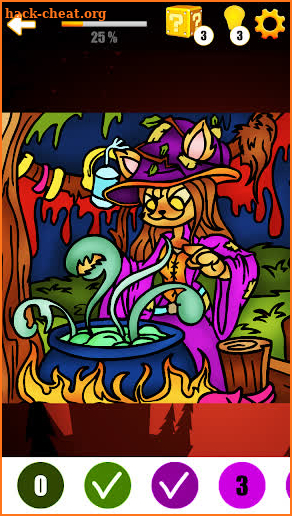 Halloween Color By Number : Zombie, Ghost Coloring screenshot