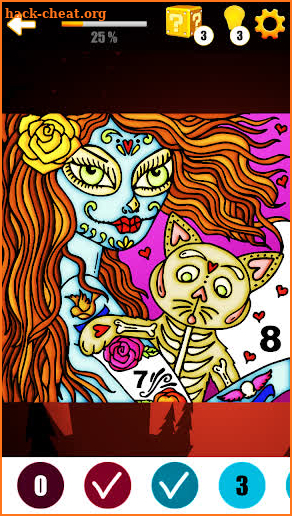 Halloween Color By Number : Zombie, Ghost Coloring screenshot