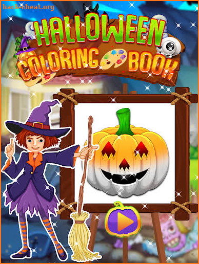 Halloween Coloring Book Games screenshot