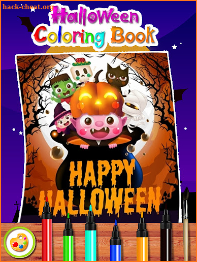 Halloween Coloring Page Games screenshot
