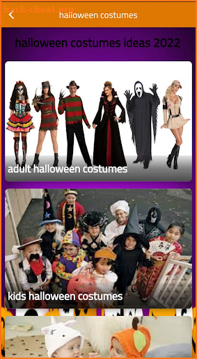 halloween costumes screenshot