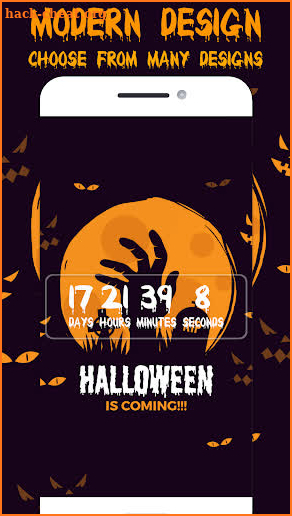 Halloween Countdown 2019 + Live wallpaper 🎃 🦇 screenshot