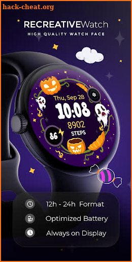 Halloween Cute Frame - Wear OS screenshot