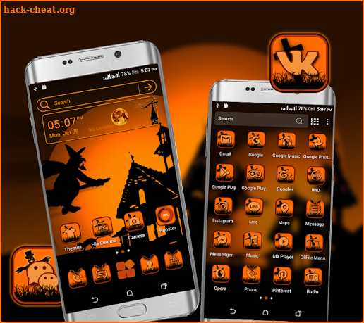 Halloween Dark Night Launcher Theme screenshot