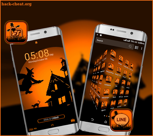 Halloween Dark Night Launcher Theme screenshot