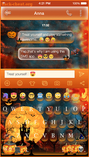 Halloween Day emoji Keyboard screenshot