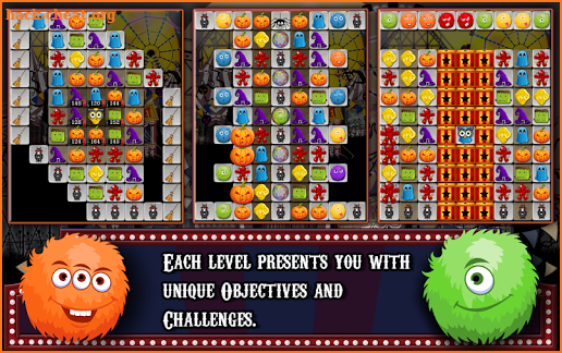 Halloween Drops 3 - Match three puzzle screenshot