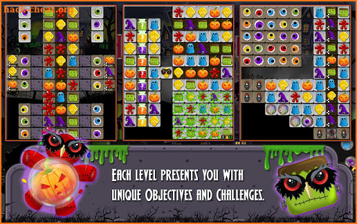 Halloween Drops 4 - Match three puzzle screenshot