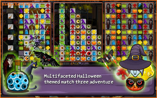 Halloween Drops 5 - Match three puzzle screenshot