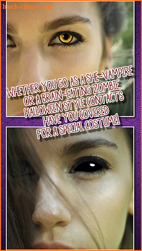 Halloween Eye Contact Lenses App screenshot