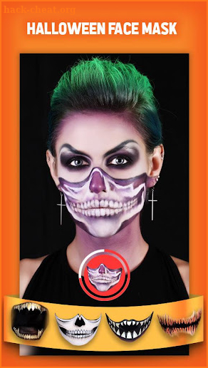 Halloween Face mask - Halloween Makeup Camera screenshot