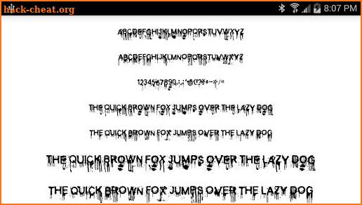 Halloween Fonts for FlipFont screenshot