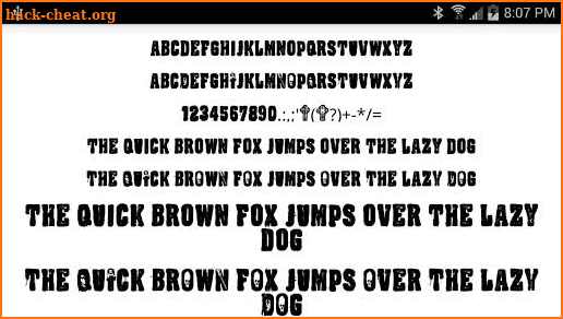 Halloween Fonts for FlipFont screenshot
