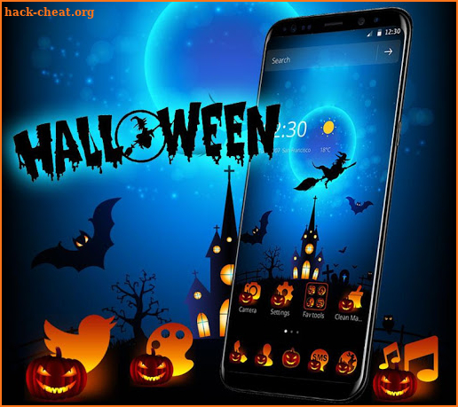 Halloween Ghost Night Pumpkin Theme screenshot