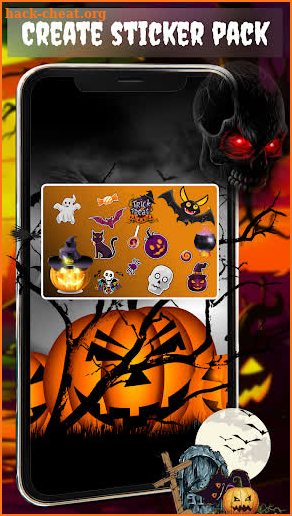 Halloween GIF Photo Stickers screenshot