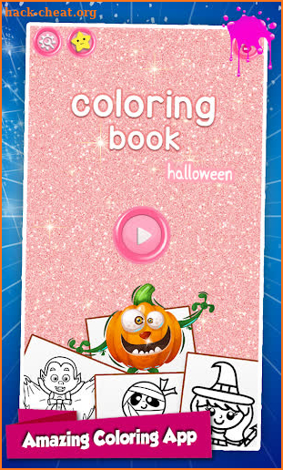 Halloween Glitter Coloring App screenshot